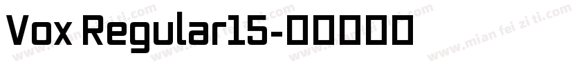 Vox Regular15字体转换